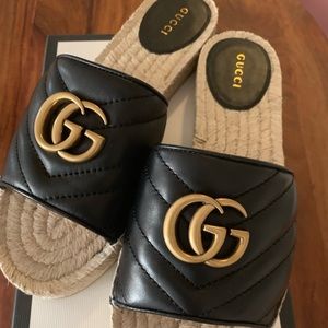 Gucci Espadrille Slide Sandal